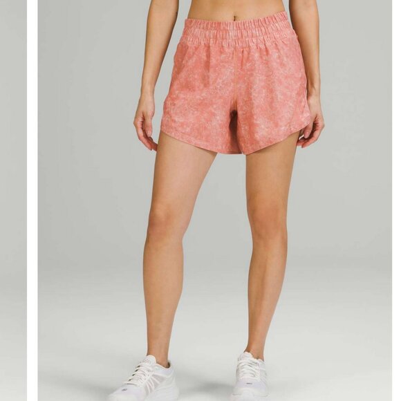 Lululemon Track That Short Gravel Dust Pink Savannah Multi 18 - Picture 2 of 10